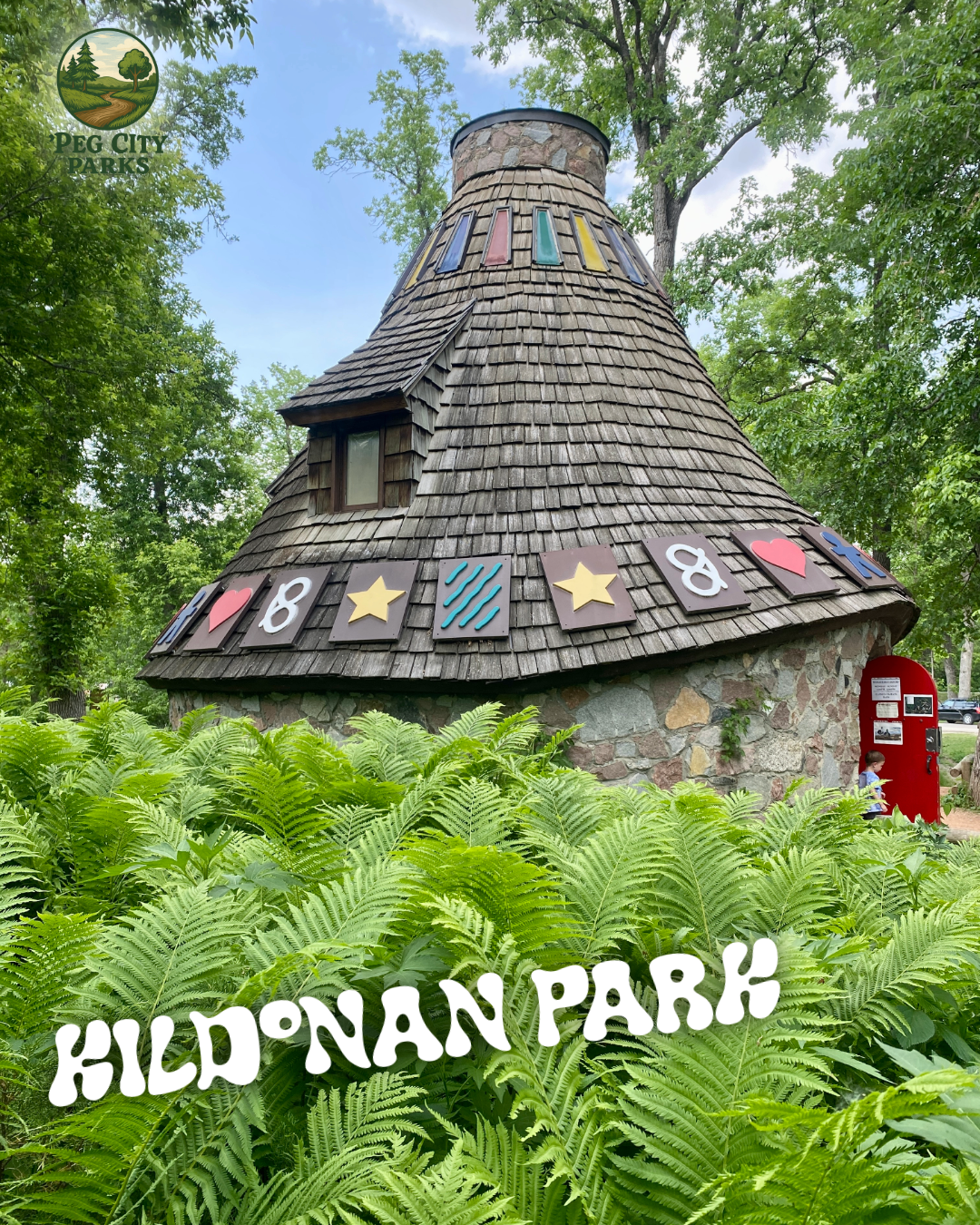 Image of the Witch's Hut in Kildonan Park.