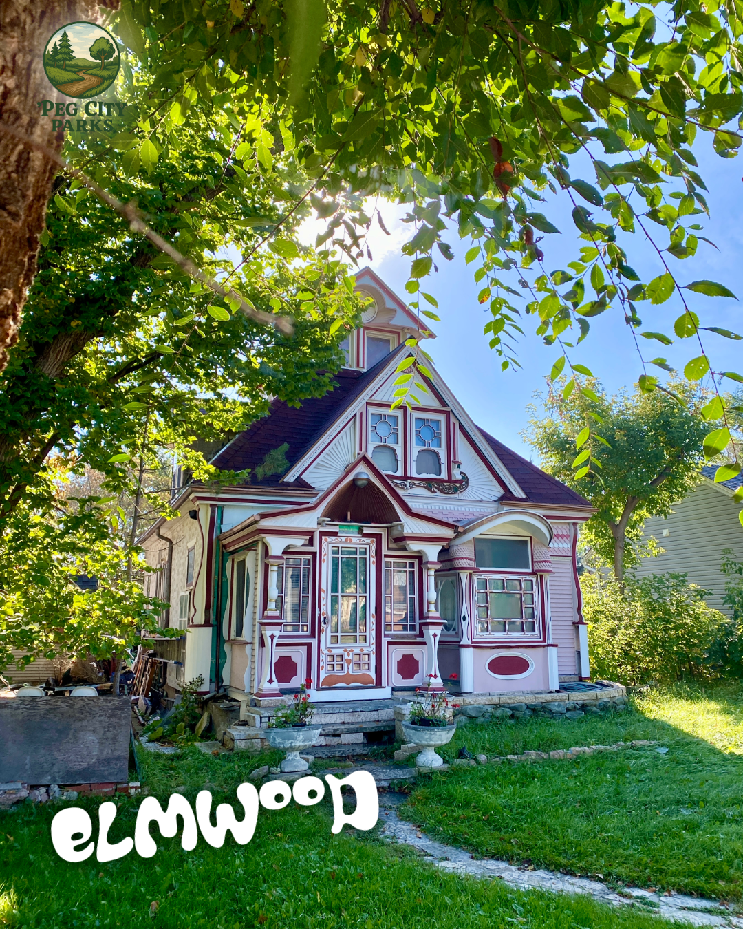 Image of an iconic home in the Elmwood area